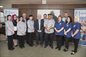 NEWydd Catering & Cleaning team with members of the NEWydd Catering & Cleaning board of directors / Tîm Arlwyo a Glanhau NEWydd gyda aelodau o fwrdd cyfarwyddwyr NEWydd